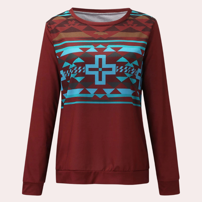 Trendy Bedrukt Dames Sweatshirt - Sienna