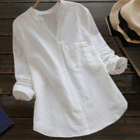 Luchtige Katoenen Linnen Dames Blouse – Maëlle