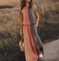 Zomerse Maxi-Jurk met Unieke Snit – Amara