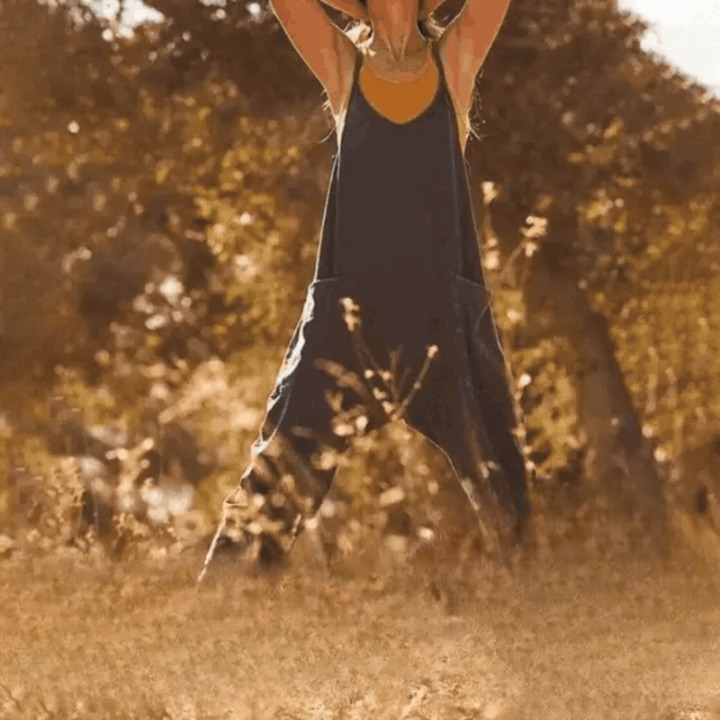 Losvallende i stylowy damski kombinezon z bocznymi kieszeniami – Narelle