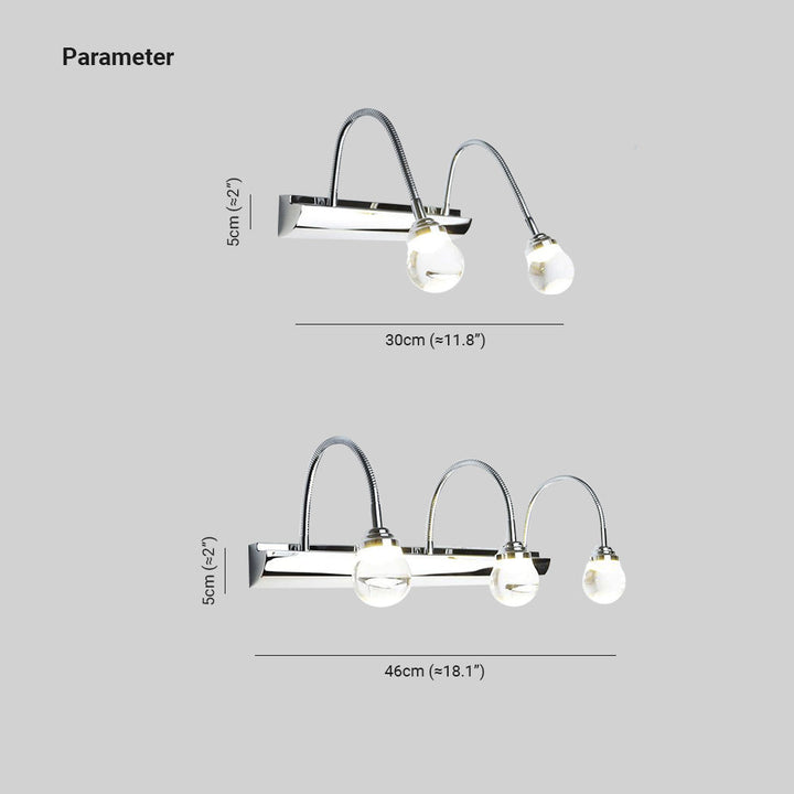 Gebogen LED Wandlamp – Arcus