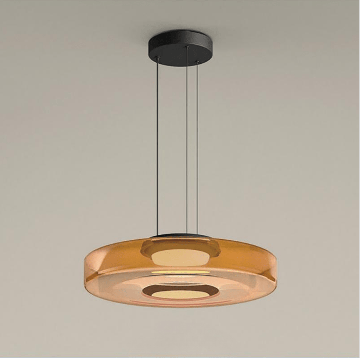 Moderne Glazen Hanglamp in Bauhaus Stijl - AuroraSphere