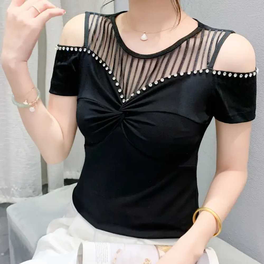 Trendy Cold-Shoulder Top voor Dames - Fenna