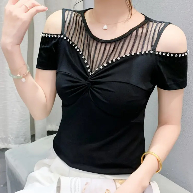 Trendy Cold-Shoulder Top voor Dames - Fenna