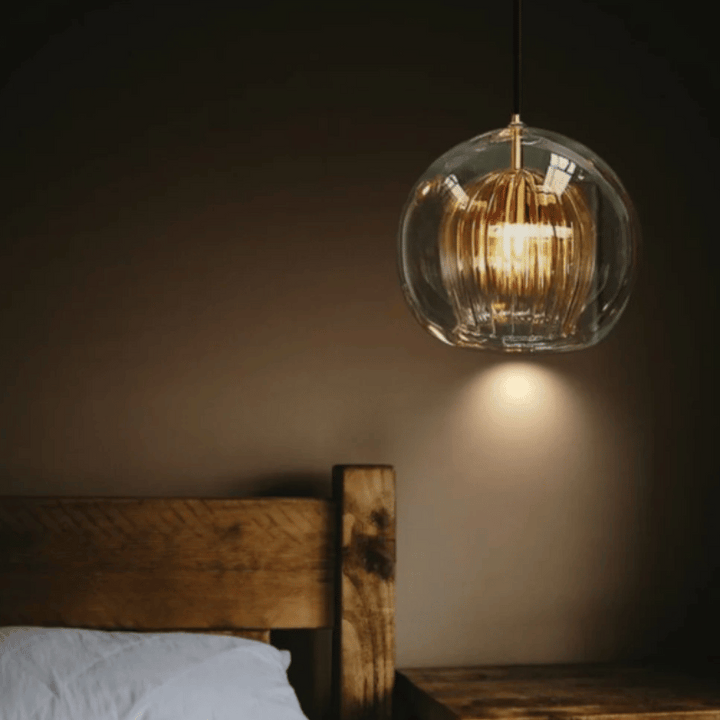 Moderne Aluminium-Glas Hanglamp - LumaLite