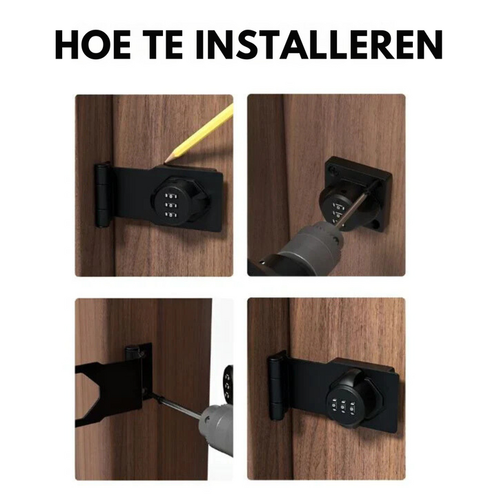 Sleutelloos Combinatieslot - SecureCode
