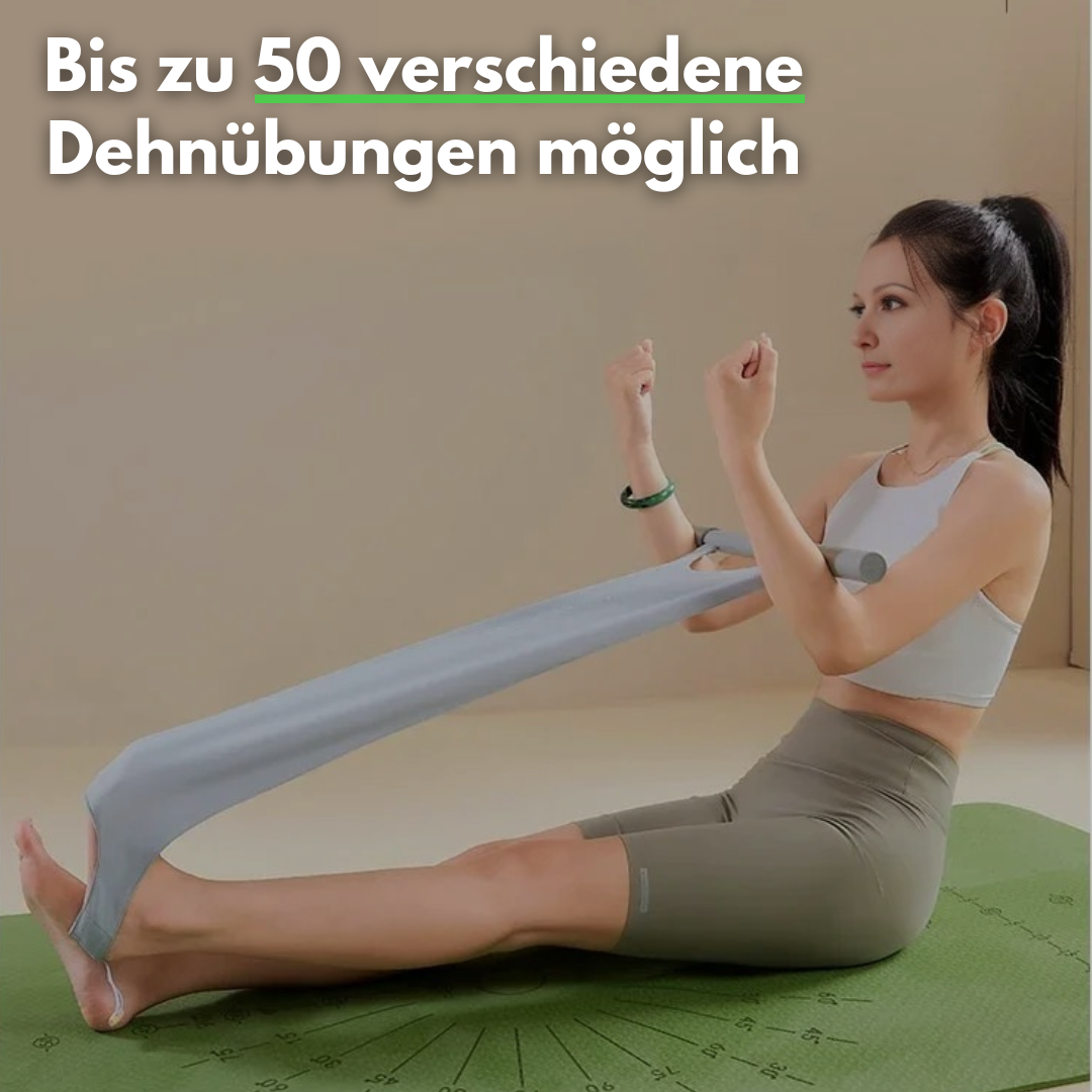 Elastische Trainingsband met Handvatten & Voetlussen - FlexiStretch Trainer