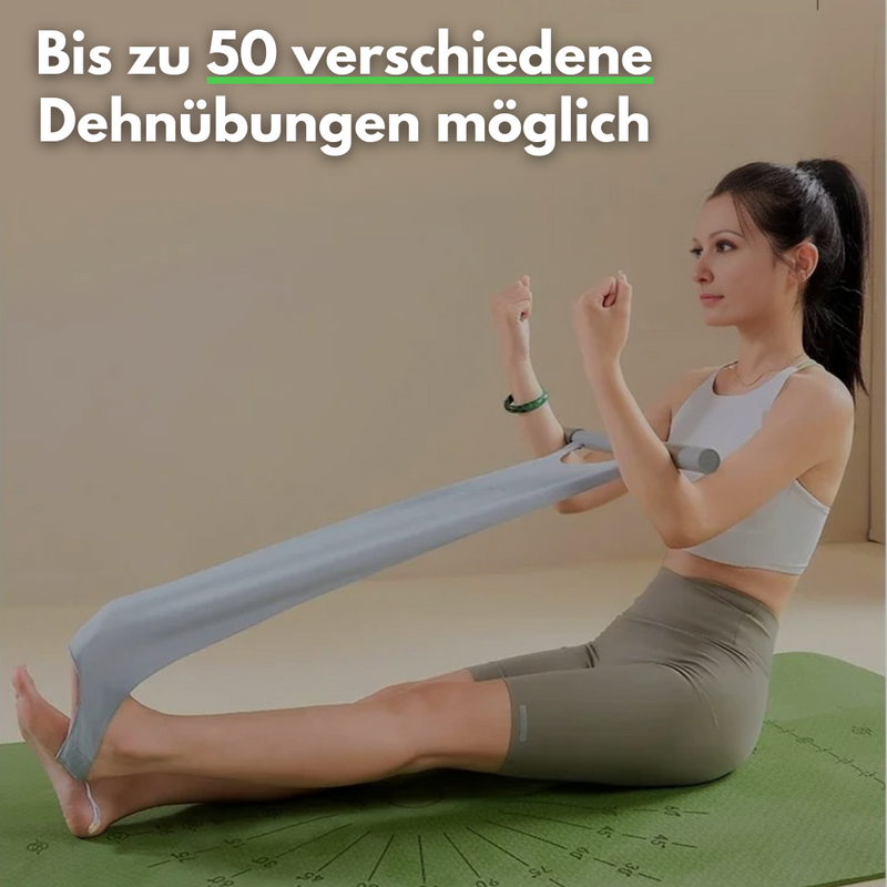 Elastische Trainingsband met Handvatten & Voetlussen - FlexiStretch Trainer