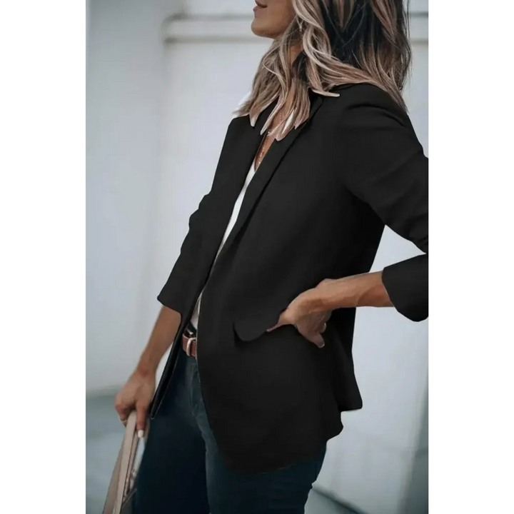 Effen Damesblazer met Pofmouwen - Mia