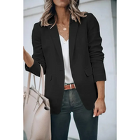 Effen Damesblazer met Pofmouwen - Mia
