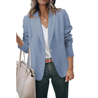 Effen Damesblazer met Pofmouwen - Mia