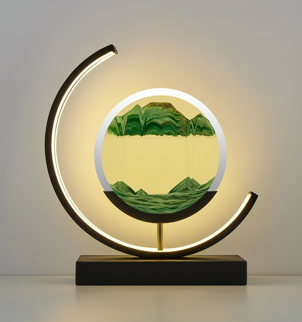 Einzigartige Sandlandschaft Lampe - SerenityLamp 