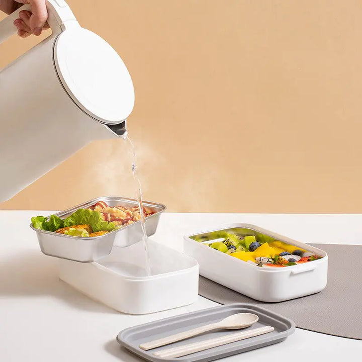 2-Laagse RVS Bento Lunchbox - MealMate