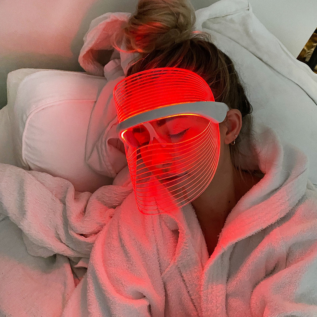 Gezichtsmasker met LED-Lichttherapie - LumiGlow