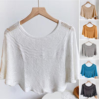 Dames IJszijden Sjaal met Brei & UV-bescherming – Amira