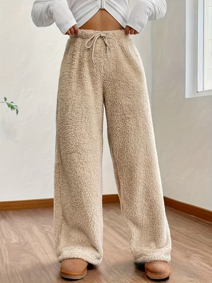 Zachte Teddy Sherpa Loungebroek Voor Dames – Noémie
