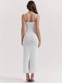 Witte Gehaakte Boho Zomerjurk – Lyra