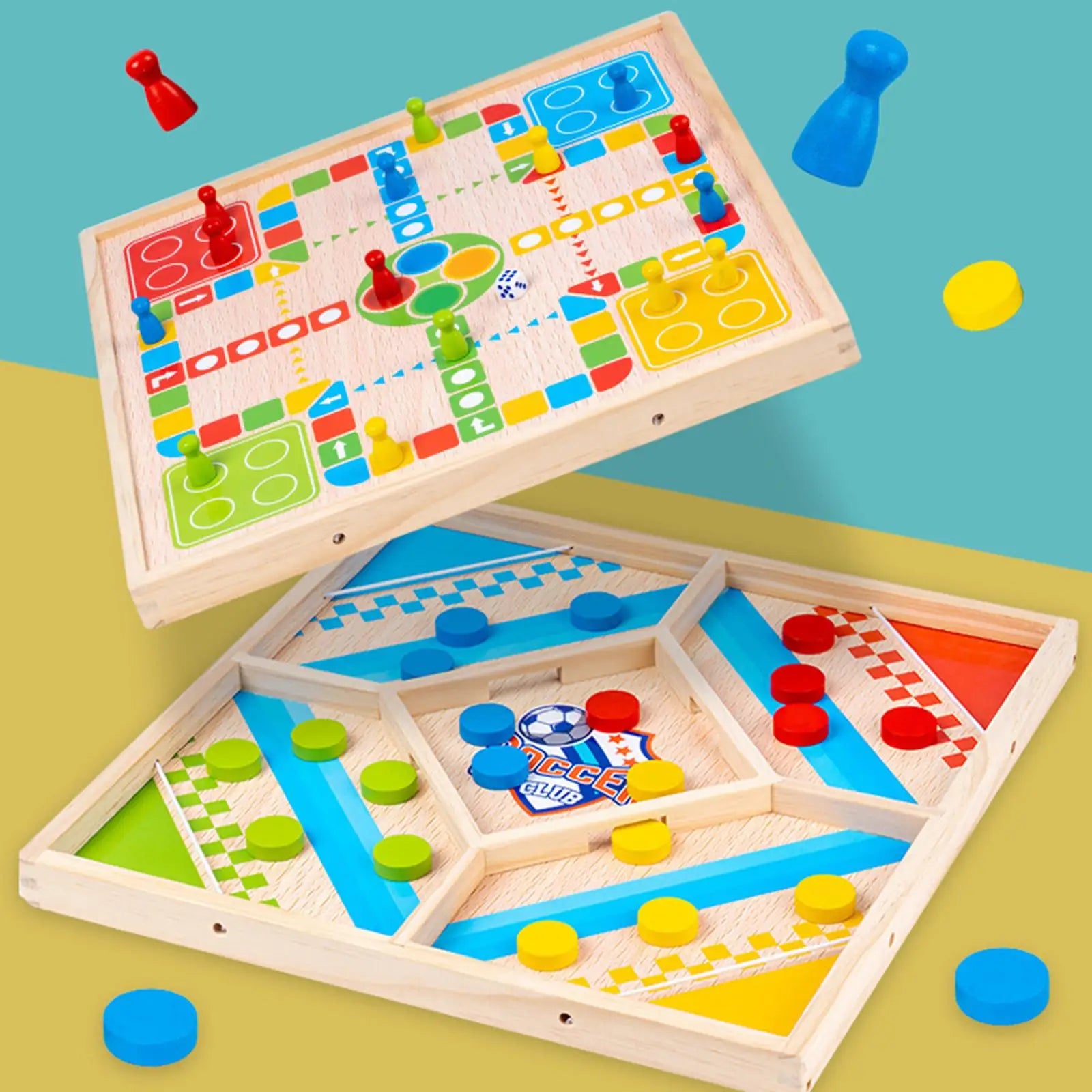 2-in-1 Educatief Bordspel - Double Fun Games