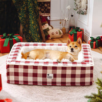 Superzacht Geruit Hondenbed - Scottish Snuggle Bed
