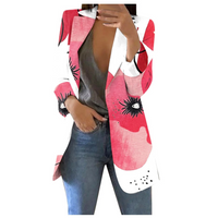 Geprinte Cropped Dames Blazer - Savannah