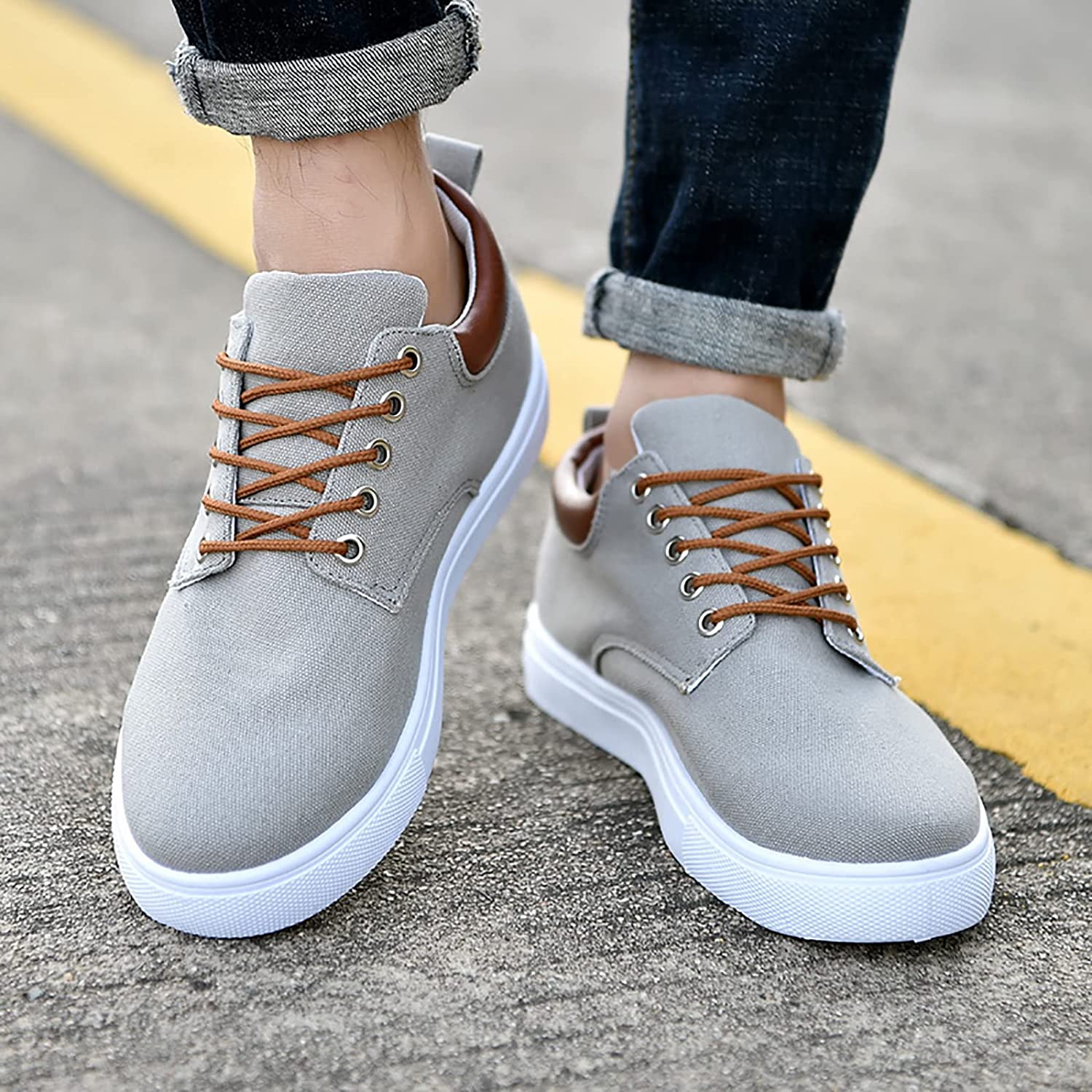 Vardi Dante™ David Sneakers | Stoere herensneakers met witte zool