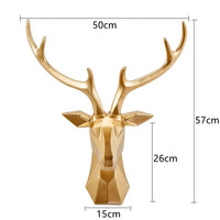3D Hertenkop Standbeeld voor een Majestueuze Sfeer - RegalDeer