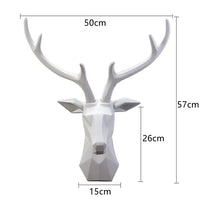 3D Hertenkop Standbeeld voor een Majestueuze Sfeer - RegalDeer