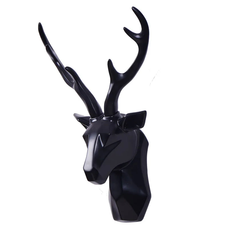 3D Hertenkop Standbeeld voor een Majestueuze Sfeer - RegalDeer