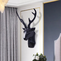 3D Hertenkop Standbeeld voor een Majestueuze Sfeer - RegalDeer