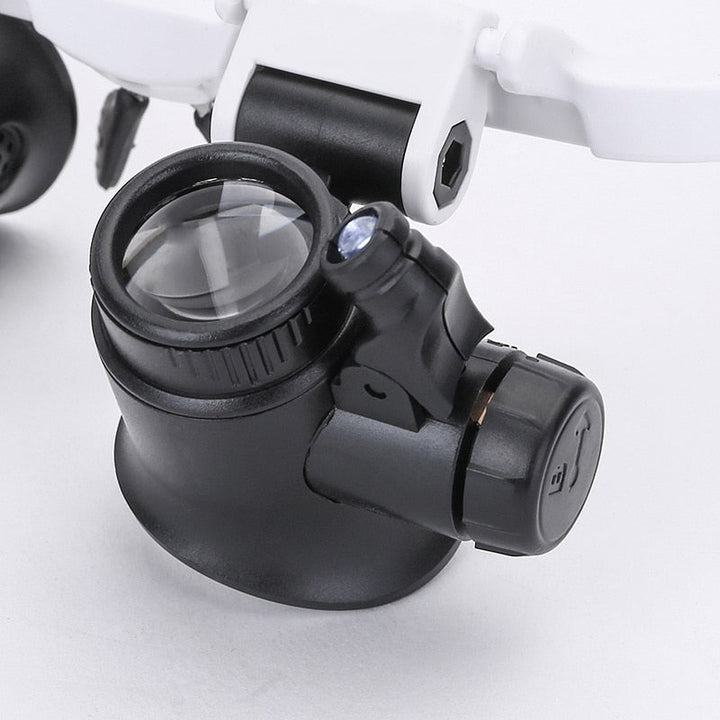 HD Loepbril met LED-Verlichting en Verwisselbare Lenzen - Optiview