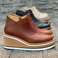 Comfortabele Plateau Enkellaarsjes - Mira