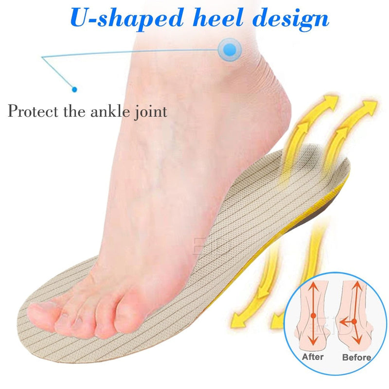 Comfortabele Orthopedische Inlegzolen voor Platvoeten - FlexiArch