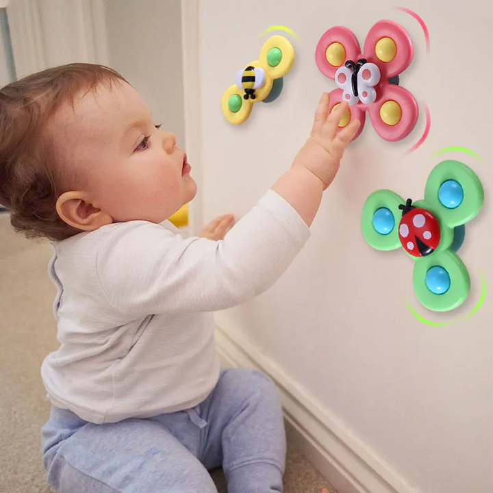 Zuignap Spinner Speeltjesset van 3 - SpinFun