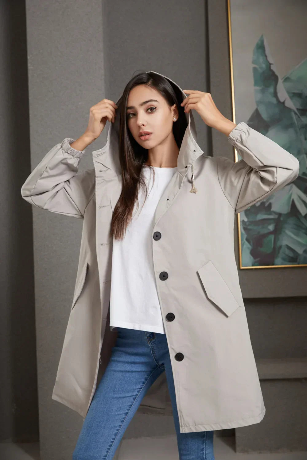 Stijlvolle Winddichte Trenchcoat - Livia