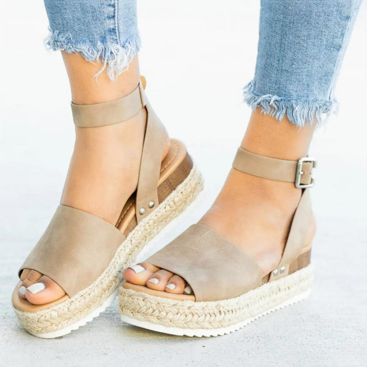 Trendy Dames Espadrille Zomersandalen – Liv