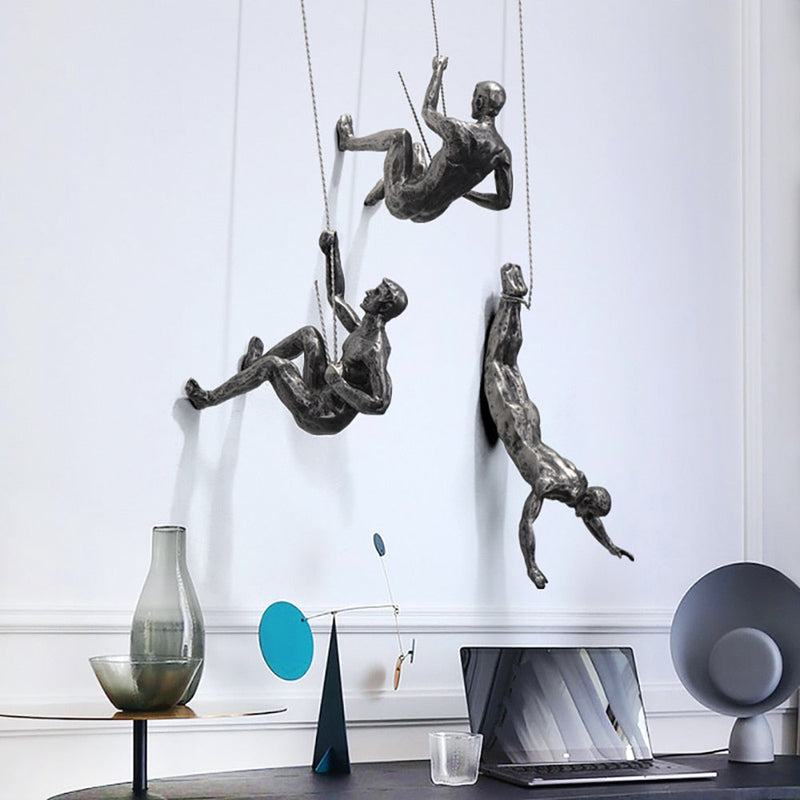 Bergbeklimmer Wandsculptuur – PeakFigures