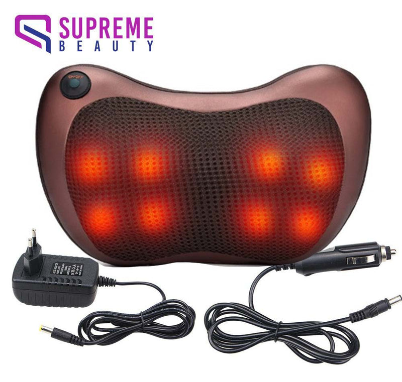 Draagbaar Massagekussen met Diepe Shiatsu Massage - ThermoRelax Pro