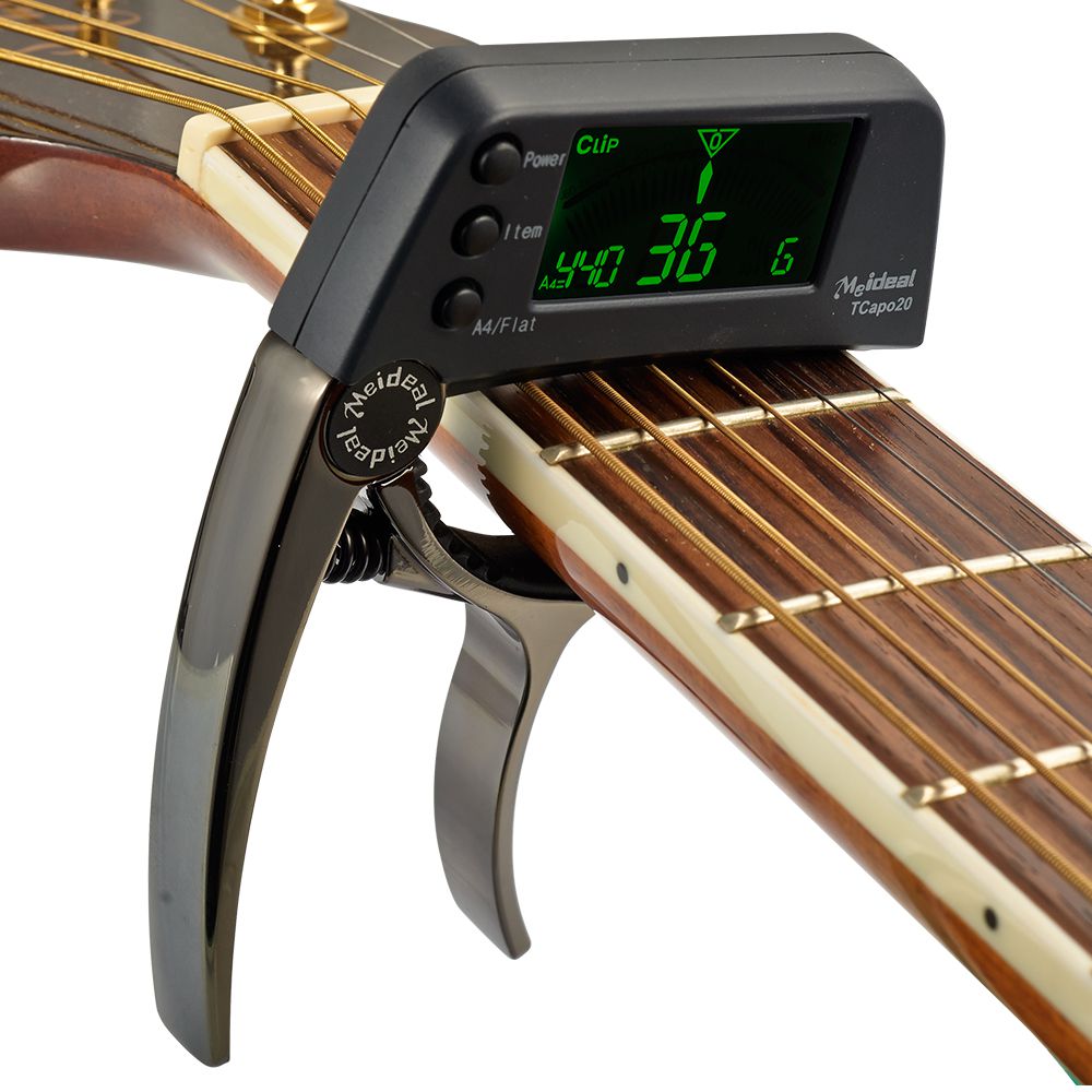 2-in-1 Gitaar Capo & Tuner – TuneGrip