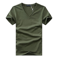 Slim Fit V-hals T-shirt heren – Jonas
