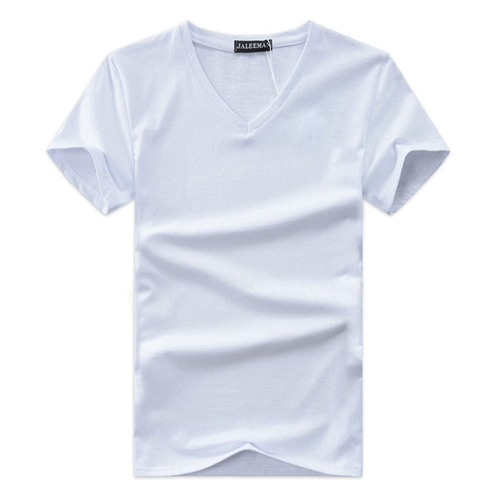 Slim Fit V-hals T-shirt heren – Jonas