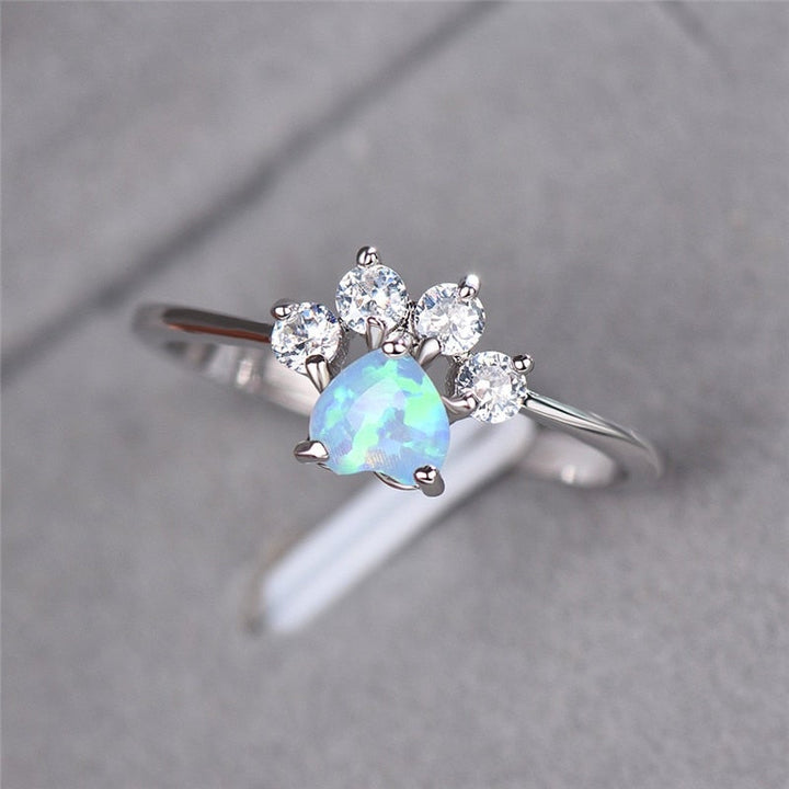 Zilveren Opalen en Zirkonia Ring - Celestine