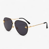 Vintage Piloten Zonnebril met Bijendetail – Halcyon
