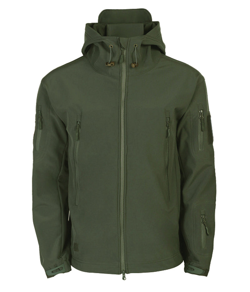 Heren Tactische Waterdichte Winddichte Softshell Jas met Capuchon - Kai