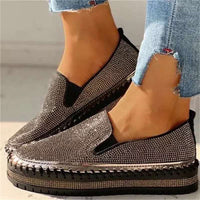 Glitterende dames loafer met comfortzool – Teyla
