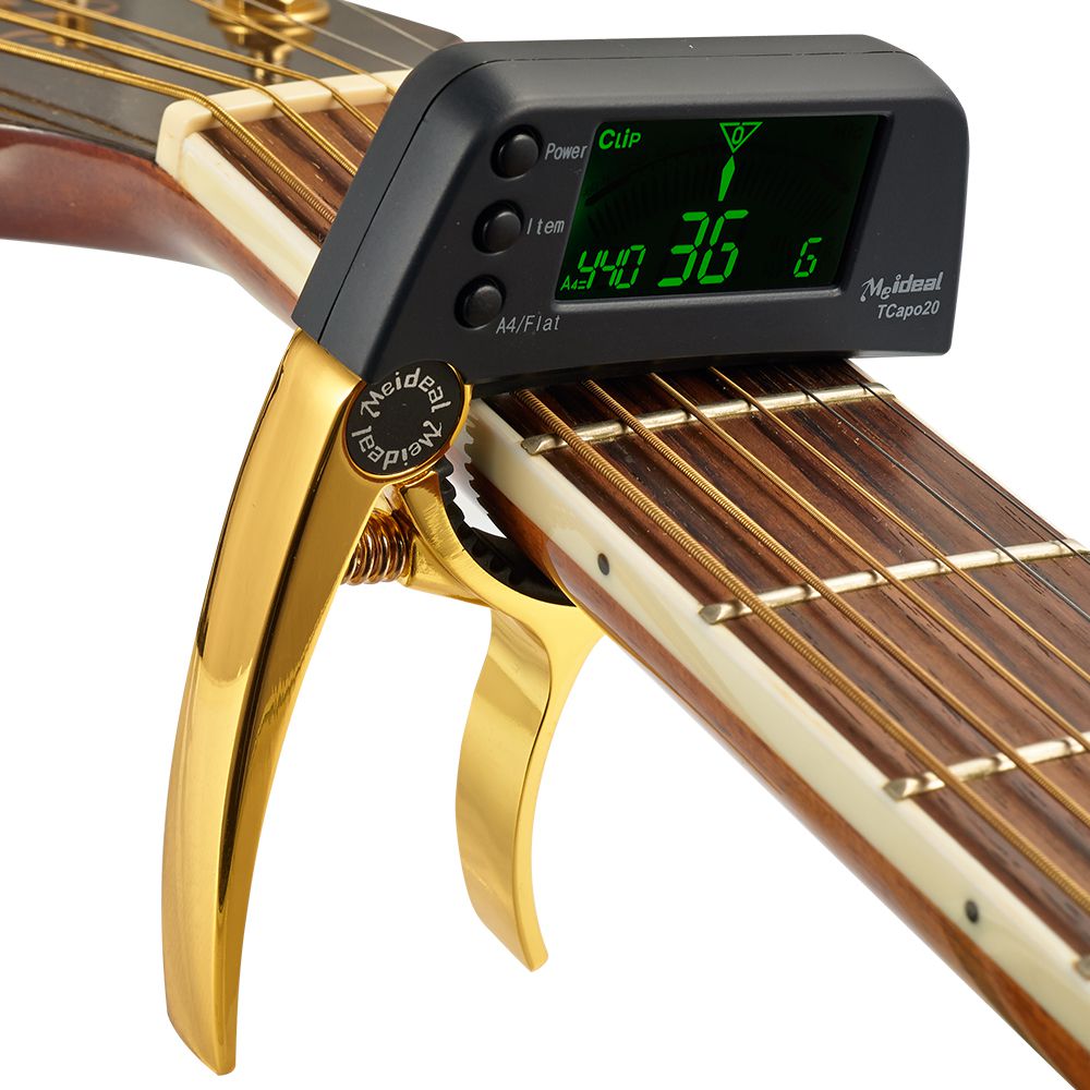 2-in-1 Gitaar Capo & Tuner – TuneGrip