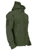 Heren Tactische Waterdichte Winddichte Softshell Jas met Capuchon - Kai