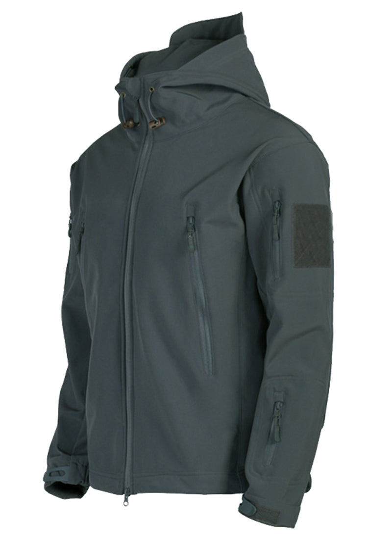 Heren Tactische Waterdichte Winddichte Softshell Jas met Capuchon - Kai