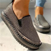 Glitterende dames loafer met comfortzool – Teyla