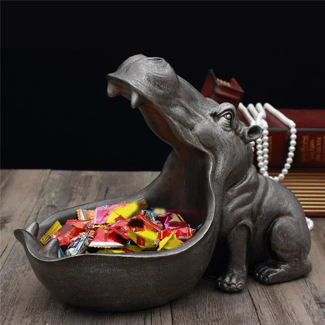 Decoratieve Nijlpaard Bureau Opbergdoos - HippoStash