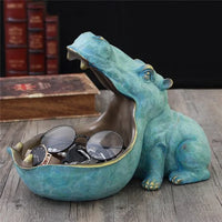Decoratieve Nijlpaard Bureau Opbergdoos - HippoStash